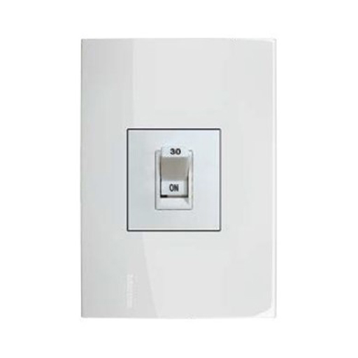bticino, Flush-mounting Safety Breaker in Matix Edge Cover plate, 30amp ...