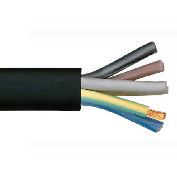 Euro Cables, Electrical Flexible Rubber Cable, Hair Copper, 5x16 mm2