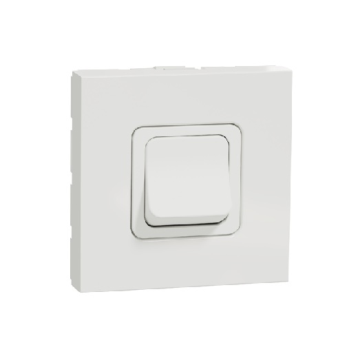 Schneider, AC wide switch 20 amp, New Unica, White