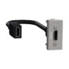 Schneider, HDMI socket, New Unica, Aluminum