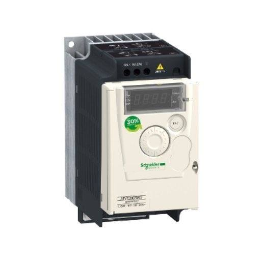 شنايدر, التيفار ATV12 درايف مغير سرعات, 0.75 ك.وات/1 حصان, 4.2 امبير, 200-240 فولت متردد, تبريد هوائي