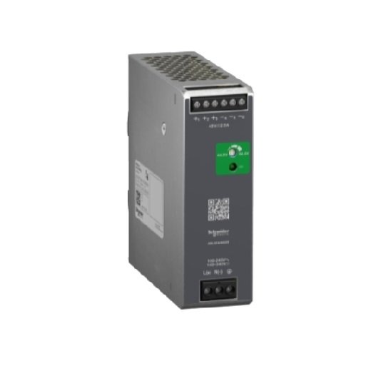 Schneider, Regulated Power Supply, 100-240V AC, 48V 2.5 A, single phase, Optimized