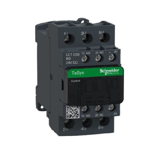 Schneider, Contactor 3Pole, 38amp, Coil 24 VDC